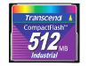 Transcend Industrial - Flash memory card - 512 MB - CompactFlash Card
