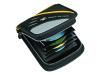 Fellowes Body Glove Swish - Wallet for CD/DVD discs - 32 discs - nylon, neoprene - black, yellow