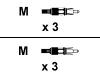 Olympus - Display cable - RCA (M) - RCA (M) - 3 m
