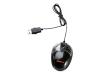 Targus Optical Mini Mouse - Mouse - optical - 2 button(s) - wired - PS/2, USB - black - retail