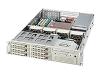Supermicro SC823 S-550LP - Rack-mountable - 2U - extended ATX - power supply 550 Watt - beige