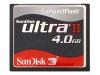 SanDisk Ultra II - Flash memory card - 4 GB - CompactFlash Card