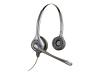 Plantronics SupraPlus SL H361N with Noise Canceling - Headset ( semi-open ) - silver