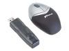 Targus Wireless Mini Optical Mouse - Mouse - optical - wireless - RF - USB wireless receiver - black, silver