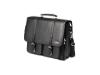 Dell PLANET 21 Classic Leather Deluxe Saddlebag - Notebook carrying case - black