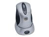 ViewSonic ViewMate MW407 Wireless Mouse - Mouse - optical - 5 button(s) - wireless - RF - USB / PS/2 wireless receiver - black, silver