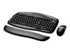 Logitech Cordless Desktop EX 100 - Keyboard - wireless - RF - mouse - USB / PS/2 wireless receiver - Belgium