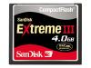 SanDisk Extreme III - Flash memory card - 4 GB - CompactFlash Card