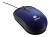 Logitech Notebook Optical Mouse Plus - Mouse - optical - 3 button(s) - wired - USB - blue