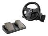 Logitech Rally Vibration Feedback wheel for PlayStation - Wheel and pedals set - 12 button(s) - Sony PlayStation 2, Sony PlayStation