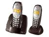 Siemens Gigaset A140 Duo - Cordless phone w/ caller ID - DECT - single-line operation - espresso + 1 additional handset(s)