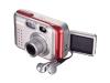 BenQ DC S40 - Digital camera with digital player and FM radio - 4.0 Mpix / 6.0 Mpix (interpolated) - optical zoom: 3 x - supported memory: SD - red