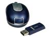 BenQ RF Mini Optical Mouse M310 - Mouse - optical - 5 button(s) - wireless - RF - USB / PS/2 wireless receiver - blue
