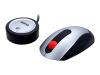 BenQ M 306 - Mouse - optical - 5 button(s) - wireless - RF - USB / PS/2 wireless receiver - black, silver, red