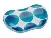 Fellowes Geometrix Gel Flex Rest - Blue Circles - Notebook wrist rest - blue circles