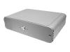 SilverStone LASCALA LC07 - Desktop slimline - VIA Nano-ITX - power supply 60 Watt - silver