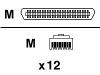 Cabletron Telco 120 To Hydra - Network cable - RJ-21 Telco (M) - RJ-45 (M) - 5 m - UTP - ( CAT 5 )