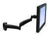 Ergotron 200 Series - Mounting kit ( articulating arm, wall mount ) for flat panel - black - wall-mountable