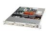 Supermicro SC812 S-410C - Rack-mountable - 1U - extended ATX - SCSI - hot-swap - power supply 410 Watt - black - USB/serial