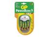 GP PowerBank 3 - Battery charger 4xAA/AAA - included batteries: 4 x AAA type NiMH 600 mAh