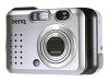 BenQ DC S40 - Digital camera with digital player and FM radio - 4.0 Mpix / 6.0 Mpix (interpolated) - optical zoom: 3 x - supported memory: SD - black
