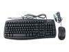 Microsoft Basic Black Value Pack - Keyboard - PS/2 - mouse - black - OEM