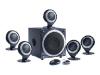 Hercules XPS 5.101 Black - PC multimedia home theatre speaker system - 90 Watt (Total) - black