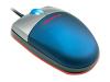 Cherry Trend Line Mini WheelMouse - Mouse - optical - 3 button(s) - wired - PS/2, USB - blue, silver