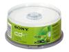 Sony CDQ 80NSPD - 30 x CD-R - 700 MB ( 80min ) 48x - spindle - storage media