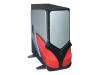 Q-Tec Xman Gamer DLX - Tower - ATX - no power supply - silver red