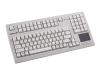 Cherry Advanced Performance Line TouchBoard G80-11900 - Keyboard - AT, PS/2 - touchpad - light grey - German
