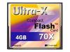 TwinMOS Ultra-X - Flash memory card - 4 GB - 70x - CompactFlash Card