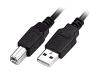 Fellowes USB 2.0 AB Cable Standard - USB cable - 4 PIN USB Type A (M) - 4 PIN USB Type B (M) - 4.9 m ( USB / Hi-Speed USB ) - black