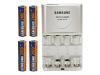 Samsung Quick Charger - Battery charger 4xAA/AAA - included batteries: 4 x AA type NiMH 2100 mAh