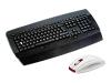 Cherry CyMotion Master Plus9 Wireless M86-21700 - Keyboard - wireless - RF - 105 keys - mouse - USB / PS/2 wireless receiver - black, silver - Swiss