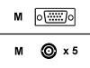 Sony - Display cable - HD-15 (M) - BNC (M) - 2 m