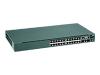 SMC TigerStack IV SMC6224M - Switch - 24 ports - EN, Fast EN - 10Base-T, 100Base-TX + 2 x shared SFP (empty) - 1U   - stackable