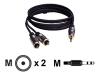 Bandridge  Profigold - Audio cable - mini-phone stereo 3.5 mm  (M) - RCA (M) - 1.2 m