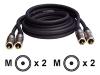 Bandridge  Profigold - Audio cable - RCA (M) - RCA (M) - 1 m - double shielded