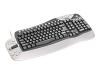Trust Easy Scroll Silverline Keyboard PS/2 & USB NO - Keyboard - PS/2, USB - black, metallic - Norwegian