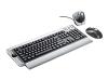 Trust Wireless Optical Deskset DS-3300X BE - Keyboard - wireless - RF - mouse - USB / PS/2 wireless receiver