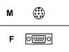 Epson - Serial cable - 8 PIN mini-DIN (M) - DB-9 (F)