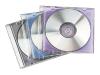 Fellowes Metallic CD Jewel Case - Storage CD slim jewel case - capacity: 1 CD, 1 DVD - blue, silver, lilac (pack of 25 )
