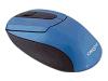 Creative FreePoint 3500 - Mouse - optical - 3 button(s) - wireless - RF - USB / PS/2 wireless receiver - blue