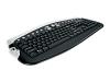 Kensington PilotBoard Multimedia Keyboard - Keyboard - PS/2, USB - black, silver - UK