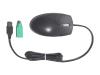 HP - Mouse - optical - 3 button(s) - wired - PS/2, USB - carbon black