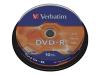 Verbatim - 10 x DVD-R - 4.7 GB 16x - matt silver - spindle - storage media