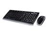 Labtec Ultra-Flat Wireless Desktop - Keyboard - wireless - mouse - PS/2 wireless receiver - US