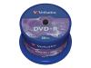 Verbatim - 50 x DVD+R - 4.7 GB 16x - matt silver - spindle - storage media
