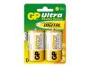 GP Ultra 13AU U2 - Battery 2 x D type Alkaline